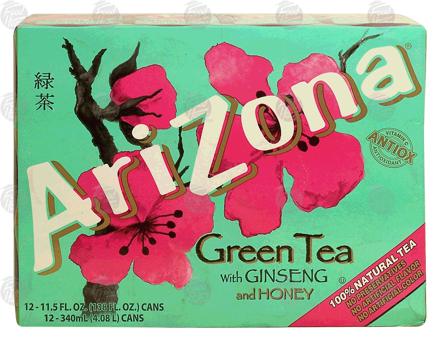Arizona  green tea with ginseng and honey, 11.5-fl. oz. cans Full-Size Picture